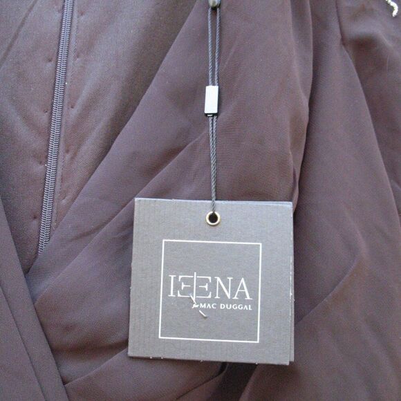 NWT Mac Duggal 55704 SEQUINED EMBELLISHED SHOULDER EVENING GOWN Black 12 - Picture 15 of 16